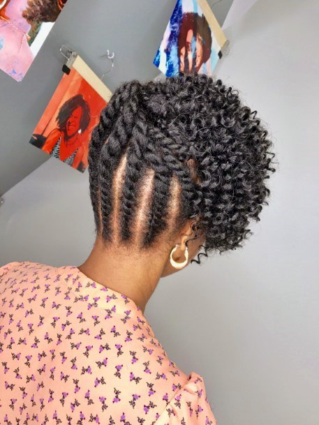 Corncrow Bob Crocheted Hairstyles For Black Women