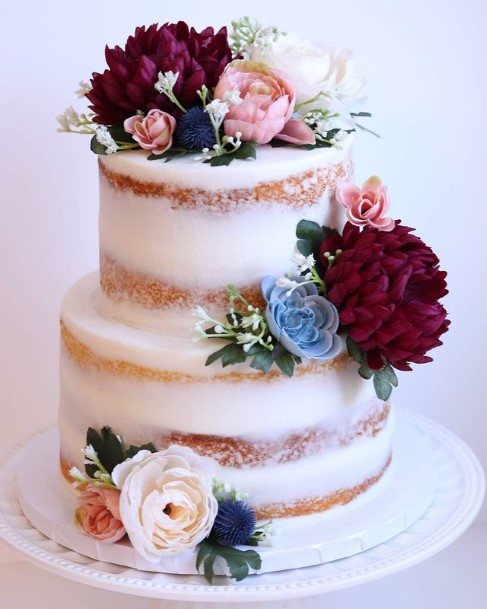 Country Wedding Cakes Floral Design