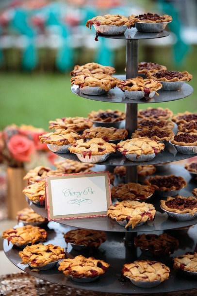 Country Wedding Ideas Mini Cherry Pies Cake Alternative Inspiration