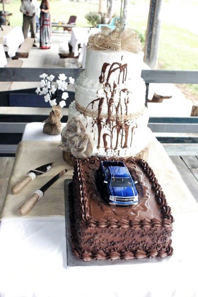 Country Wedding Ideas Muddy Truck Grooms Cake Inspiration