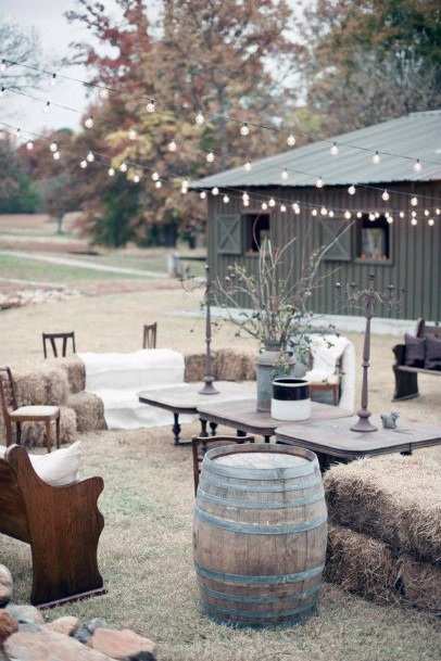 Country Wedding Ideas Rustic Lounge Seating Inspiration