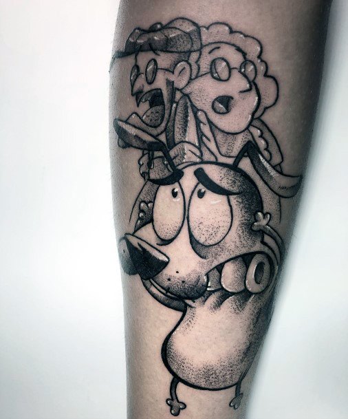 Courage The Cowardly Dog Female Tattoo Designs