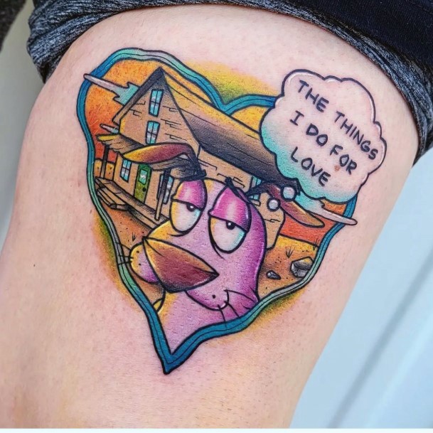 Courage The Cowardly Dog Girls Tattoo Ideas