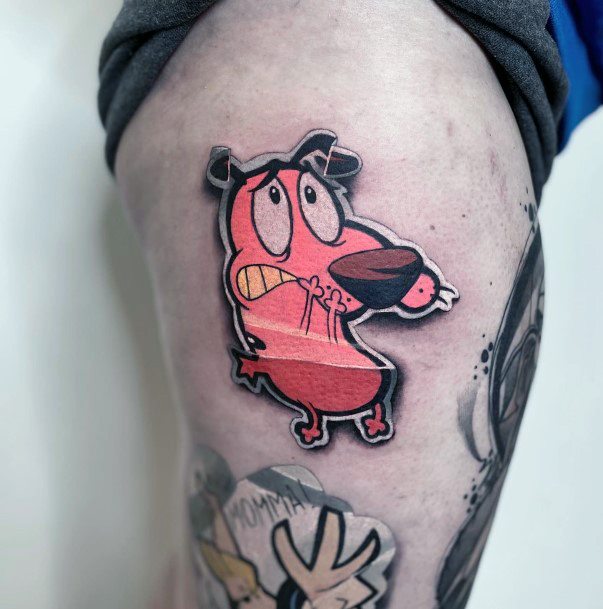 Courage The Cowardly Dog Womens Tattoo Designs