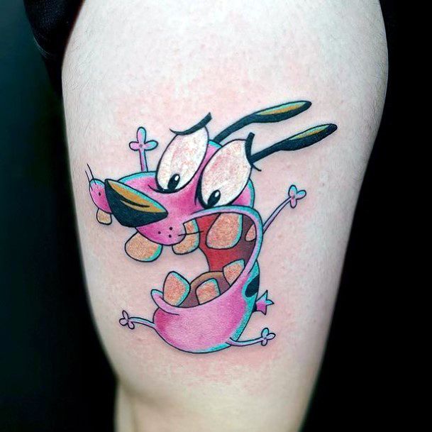 Courage The Cowardly Dog Womens Tattoo Ideas