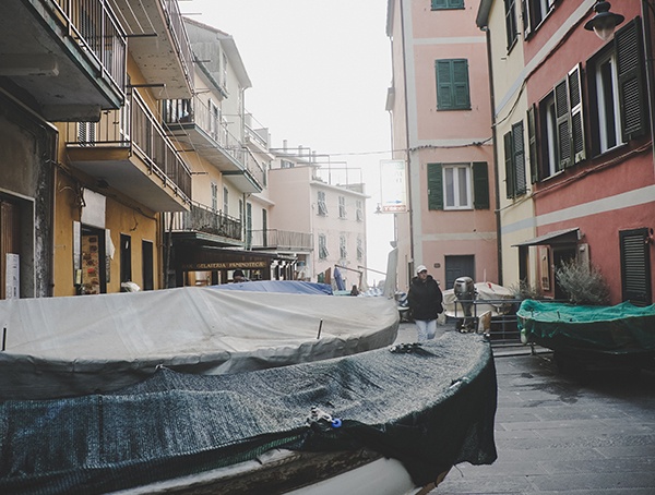 Covered Boats Cinque Terre