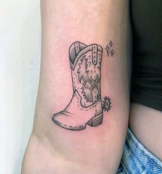 Cowboy Boot Tattoo Design Inspiration For Women