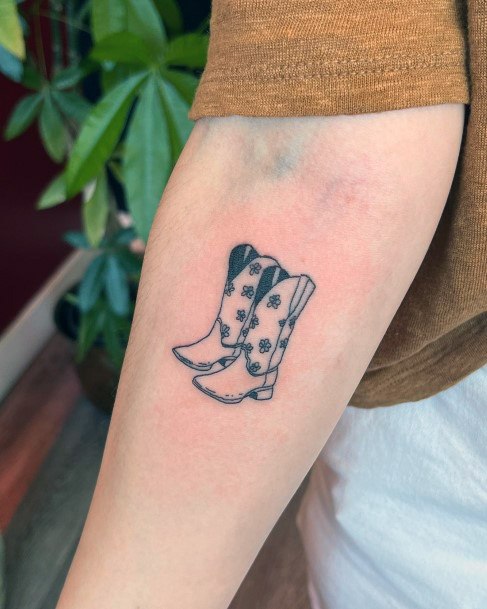 Cowboy Boot Womens Tattoo Ideas