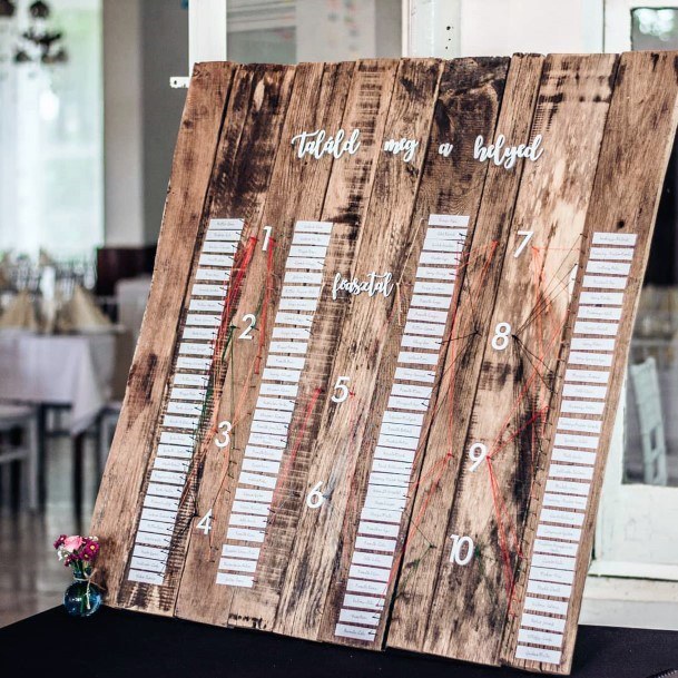 Crafty Cool Rustic Wooden Sign Seating Chart Ideas For Wedding Inspiration