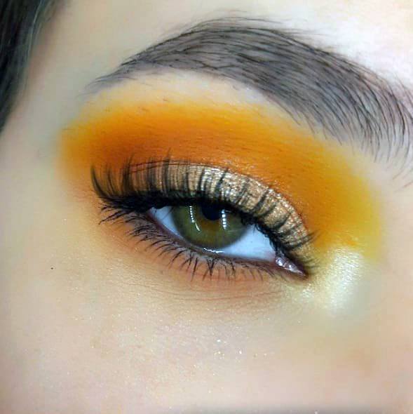 Crazy Lemonade Orange And Brown Eyeshadow Women