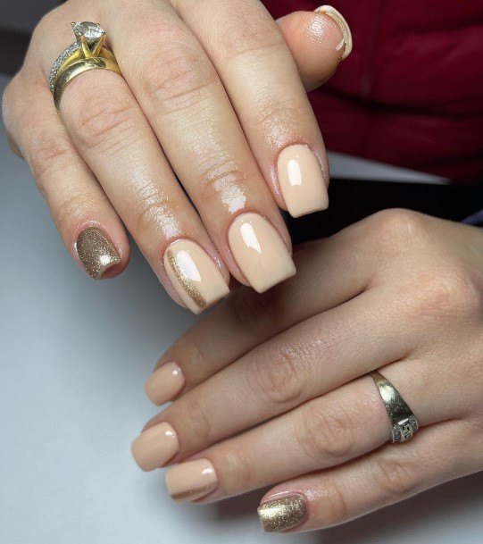 Cream Female Nail Designs