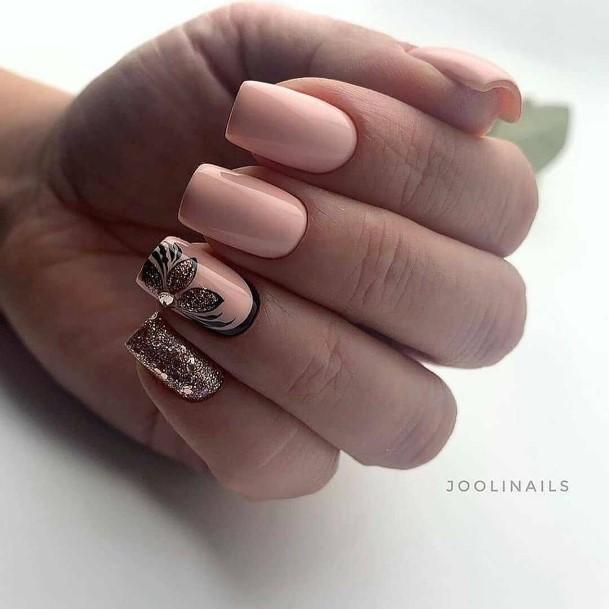 Cream Womens Nails