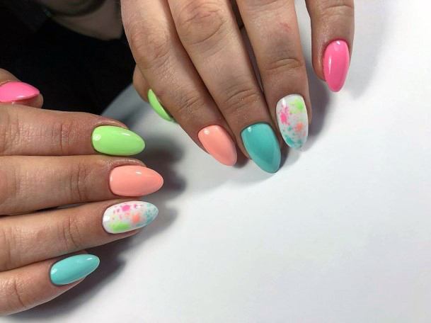 Creamy Colorful Nail Ideas For Women