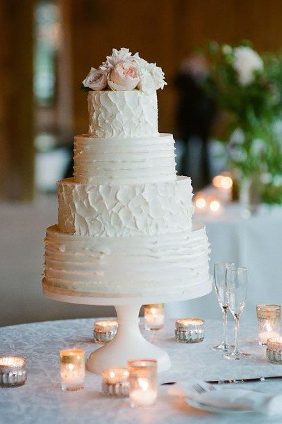 Creamy White Buttercream Wedding Cake