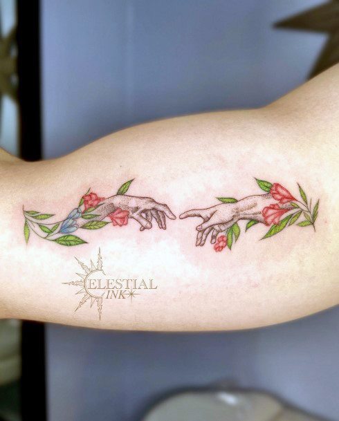 Creation Of Adam Female Tattoo Designs