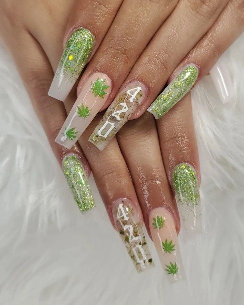 Creative 420 Nail Designs For Women