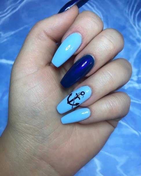 Creative Anchor Nail Designs For Women