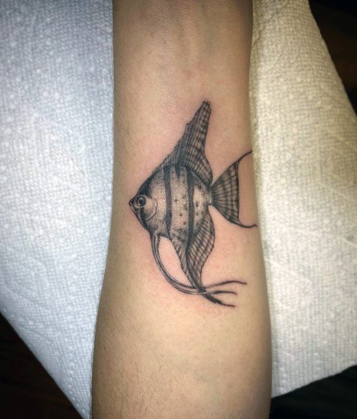 Creative Angel Fish Tattoo Designs For Women