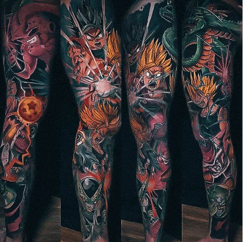 Creative Anime Tattoo Designs For Women