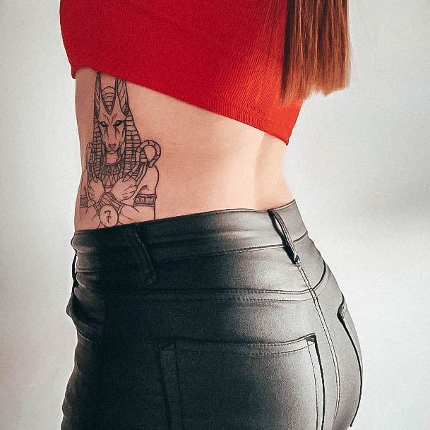 Creative Anubis Tattoo Designs For Women