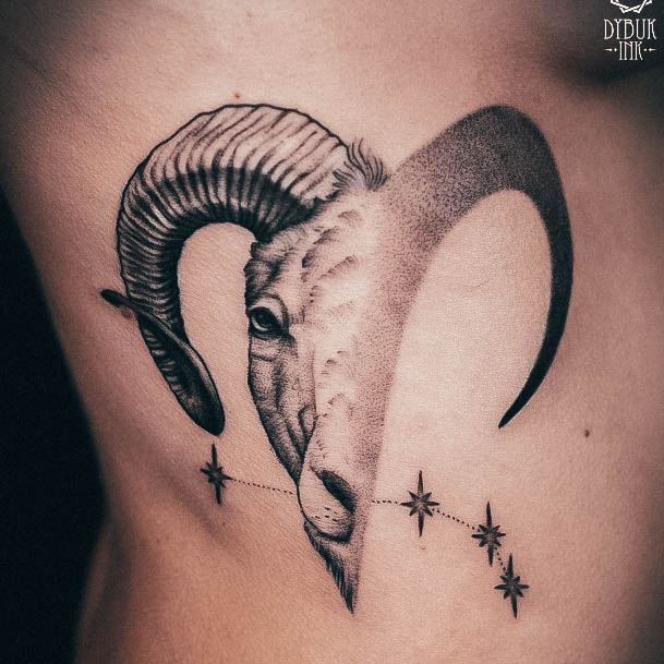 Creative Aries Tattoo Designs For Women