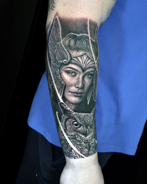 Creative Athena Tattoo Designs For Women