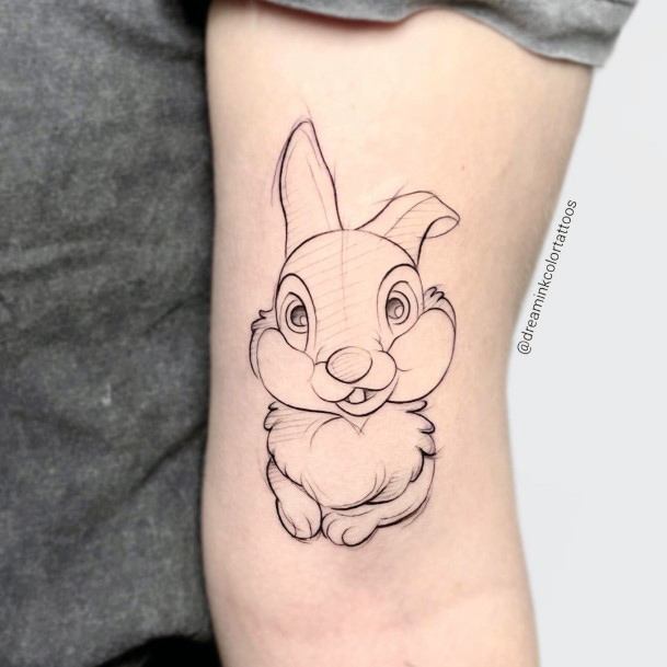 Creative Bambi Tattoo Designs For Women