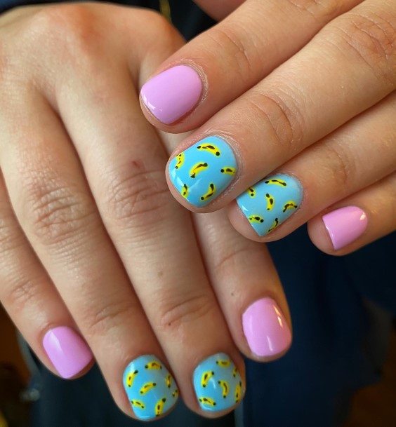 Creative Banana Nail Designs For Women