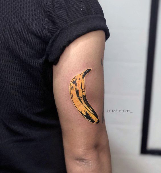 Creative Banana Tattoo Designs For Women