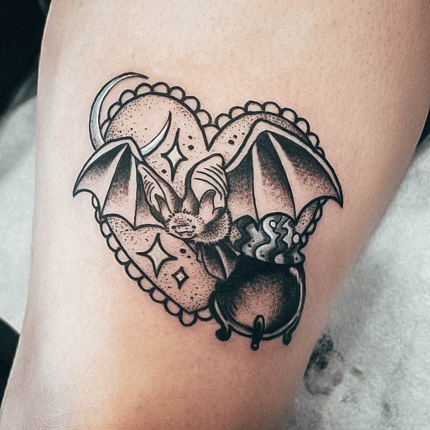 Creative Bat Tattoo Designs For Women