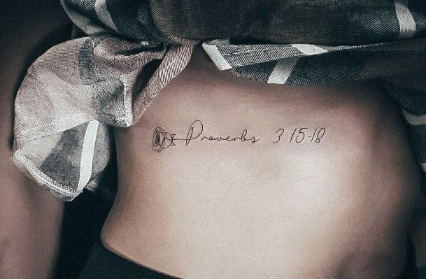 Creative Bible Tattoo Designs For Women