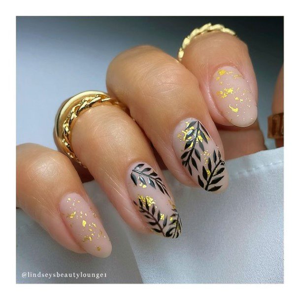 Creative Black Dress Nail Designs For Women