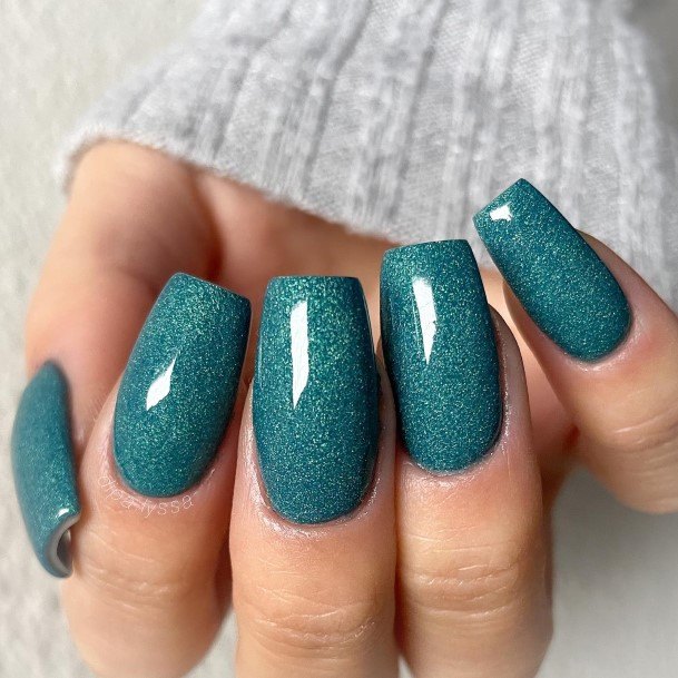 Creative Blue And Green Nail Designs For Women