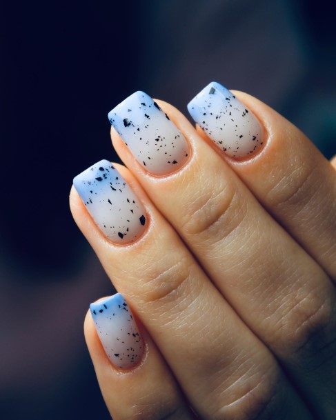 Creative Blue Ombre Nail Designs For Women