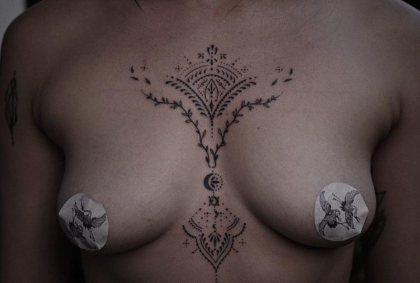 Creative Boob Tattoo Designs For Women