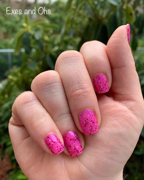 Creative Bright Pink Nail Designs For Women