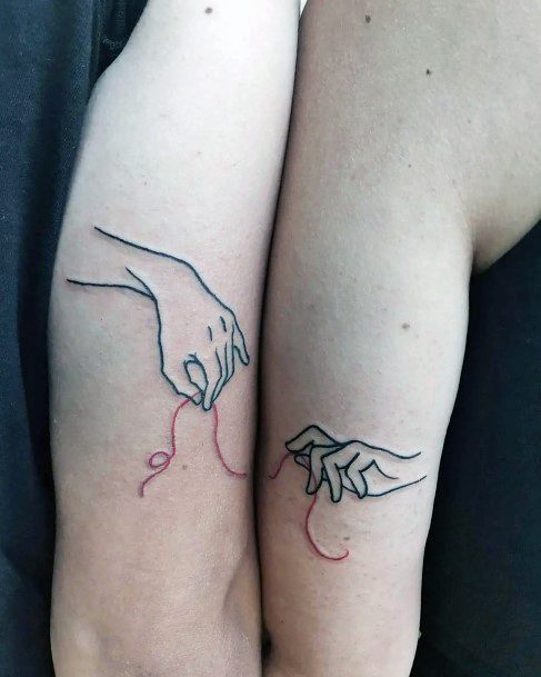 Creative Brother Sister Tattoo Designs For Women