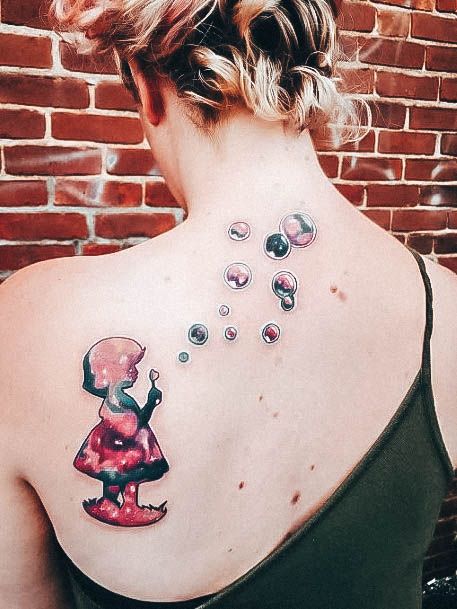 Creative Bubble Tattoo Designs For Women