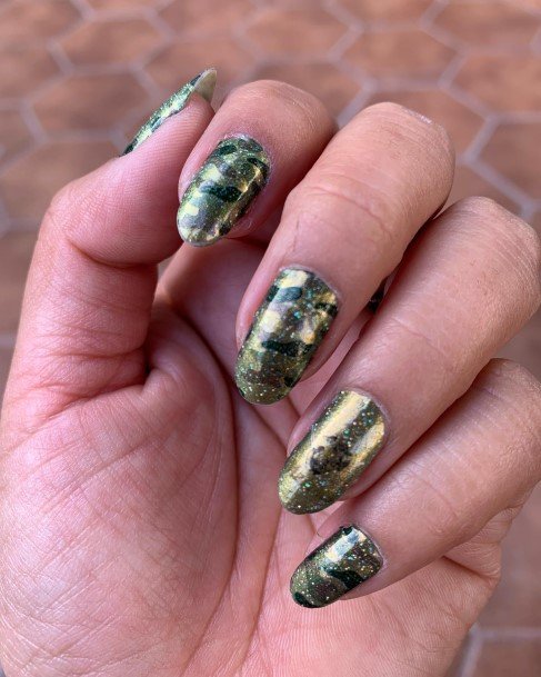 Creative Camo Nail Designs For Women