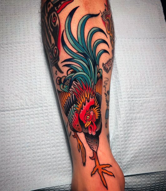 Creative Chicken Tattoo Designs For Women