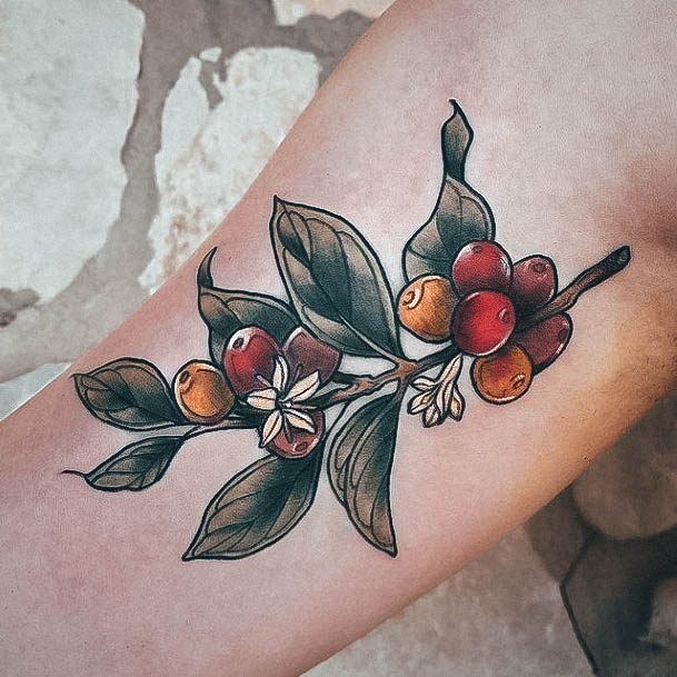 Creative Coffee Tattoo Designs For Women