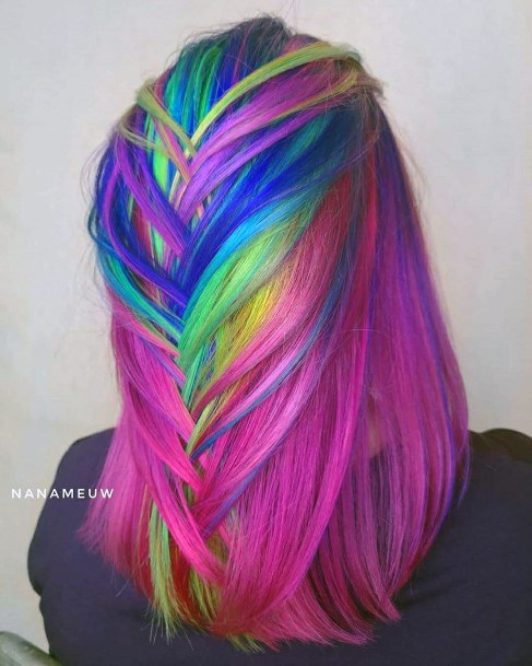 Creative Cool Hair Dye Style For Women