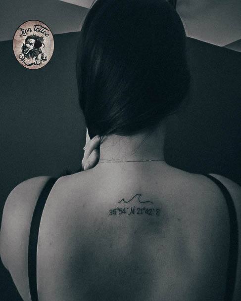 Creative Coordinates Tattoo Designs For Women