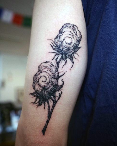 Creative Cotton Tattoo Designs For Women