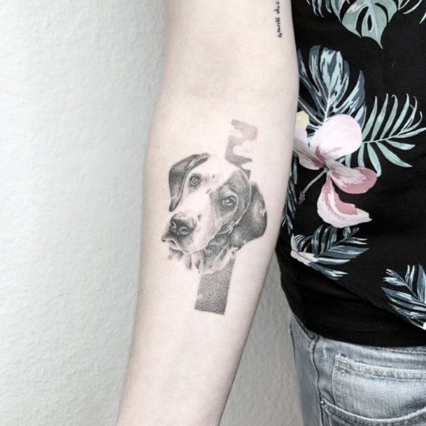 Creative Dalmatian Tattoo Designs For Women