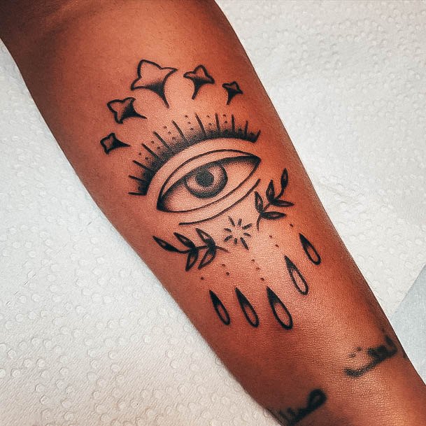 Creative Evil Eye Tattoo Designs For Women