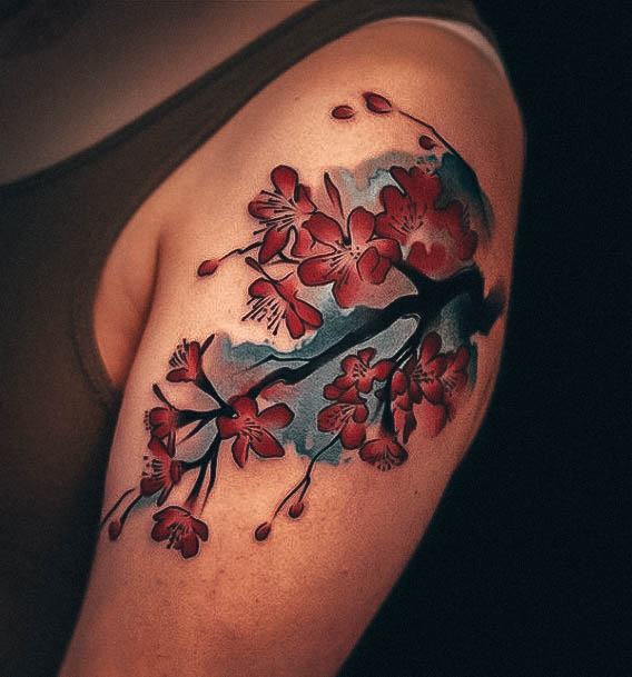 Creative Floral Tattoo Designs For Women