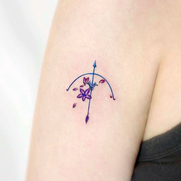 Creative Flower Petal Tattoo Designs For Women