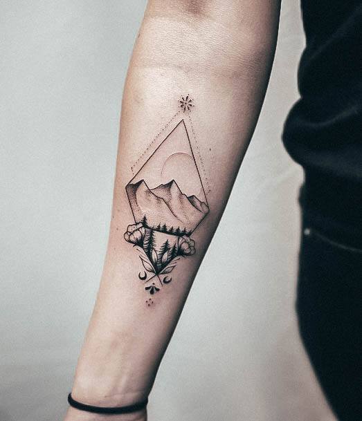 Creative Forest Tattoo Designs For Women