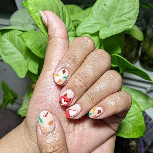 Creative Fox Nail Designs For Women